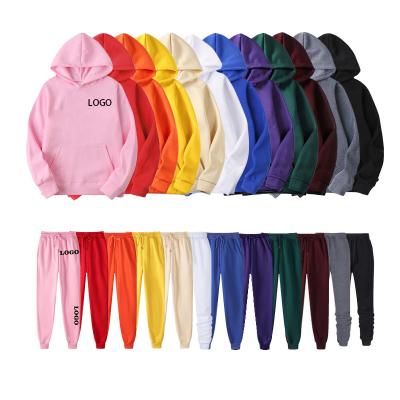 China QYOURE Viable MT11 Logo Wholesale Jogger Pants Hoodies Custom Knitted White Unisex SweatSuits Tracksuits for sale