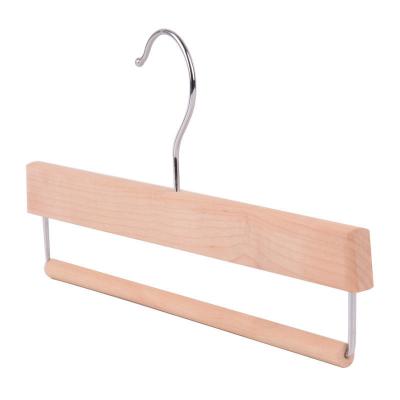 China Behind Doors/On Walls MOQ LOGO Customized Factory Wholesale Good Non-slip Low Price Wooden Hangers For Clothes With Logo for sale