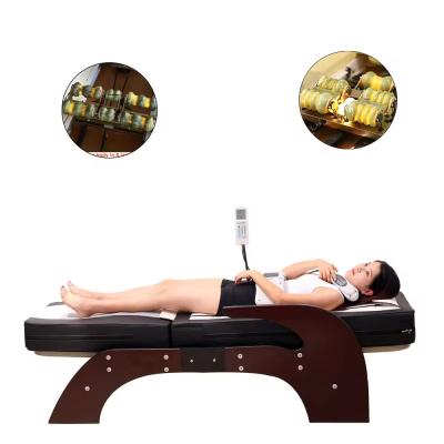 Chine Nugar Meilleur lit N4 électrique Japon Thaïlandais Prix bon marché moderne Plein dos Tout le corps Massage thermique Jade Roller Table Lit à vendre