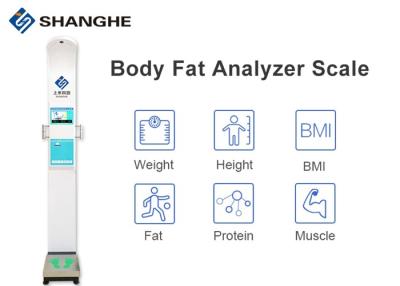 China Het Lichaamsvet Slimme Digitale Schaal van Bmi van de 10,1 Duimvertoning, 300kg-Hoogte en Gewicht die Machine meten Te koop