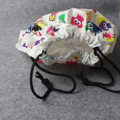 China Wholesale Custom Plastic Handled Pe Rope Handle Suction String Bag Gift Bag for sale