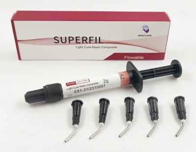 China Dental Filling Material Superfil Nano Hybrid Flowable Light Curing Composite Resin for sale