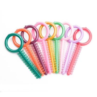 China K Shape Colored Orthodontic Elastic Ligature Tie CE ISO Certificated for sale