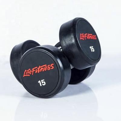 China Durable Fitness Standard Freestanding Gym Equipment Rubber Life Weight Dumbbell (kg) for sale