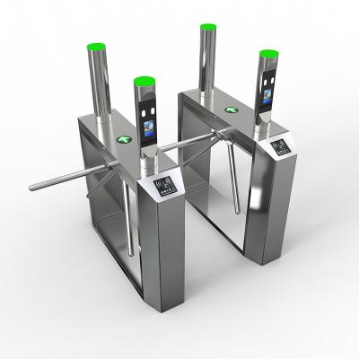 China Security Access Control Management Tripod Turnstile Tripod Barrier RFID Access Control System Semi-automatic 3 Arm Drop Turnstile for sale