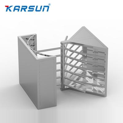 China 304 KARSUN ACCESS gyms used waist height turnstile Fingerprint reader Revolving Turnstile Gate of stainless steel for sale for sale