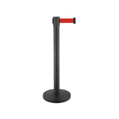 China Exhibition Pedestrian Stand Barrier Retractable Bank Control Belt Post Barrier Factory for sale