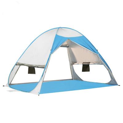 China Extended type quick open beach tent in spring and summer polyester rainproof and sunscreen for 2 person for sale