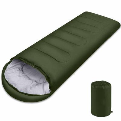 China Outdoor Waterproof Envelope Camping Sleeping Bag Thickened Cotton Winter Adult Hollow Sleeping Bag for sale