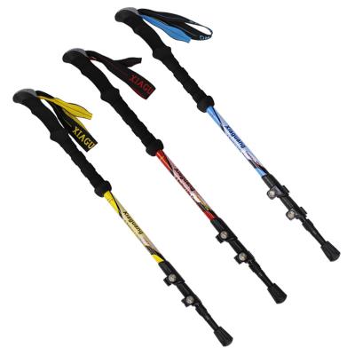 China High quality modern three-section carbon trekking poles for climbing and hiking for sale