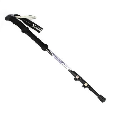 China Modern Carbon Fiber Multifunction Folding Ultralight Trekking Pole For Hiking And Climbing for sale