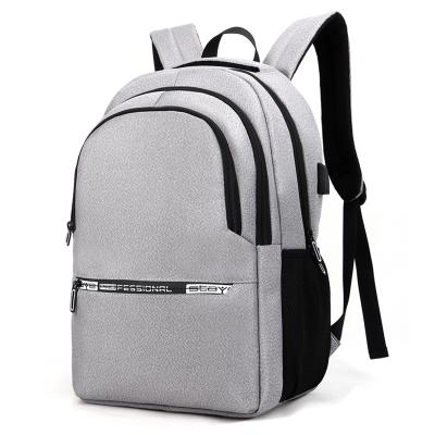 China With USB factory Customized antithef LOGO leisure sports large capacity school bag casual backpacks for sale