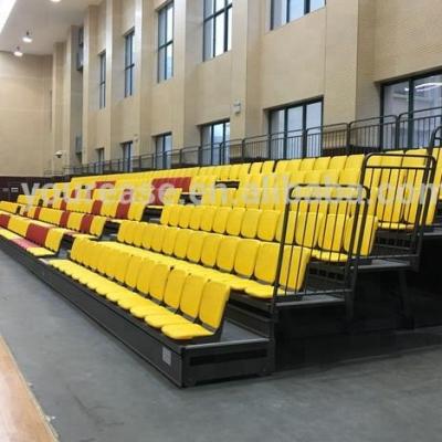 China Fire Retardant Convenient Gym Bleachers Telescopic Stadium Chairs Sport Seats for sale