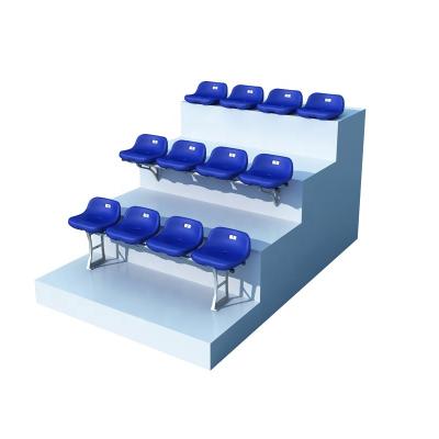 China Wholesale Plastic Fixed Seating Bleachers Anti-UV Outdoor Seat Gym Bleacher Grandstands Stadium Seat for sale