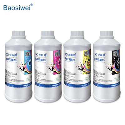 China Baosiwei CMYK warmte-overdrachtsinkt C, M, Y, K 1000 ml voor glad drukwerk Te koop