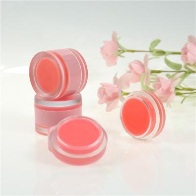 China Custom Private Label Cream Lip Balm Waterproof For Moisture Lips Makeup With Container Pink Lip Scrub for sale