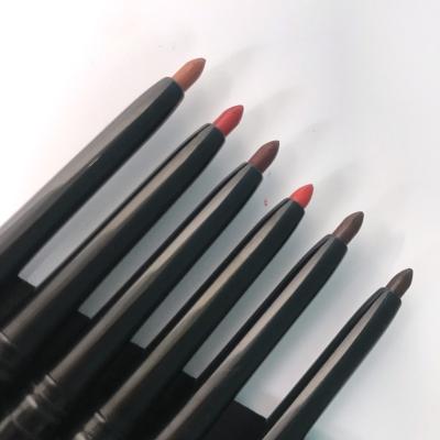 China Waterproof Twist Up Custom Your Own Logo Lip Liner Makeup Sharpening Type Lipliner Pencil Lip Wood Contour for sale