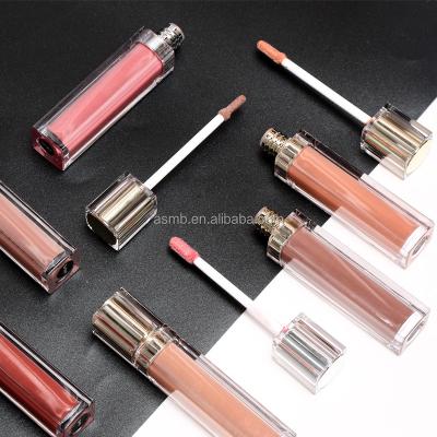 China Wholesale Waterproof Private Label Cosmetics Lip Gloss Tube Package Custom Your Own Logo Lip Gloss Tube With Applicator Lip Gloss for sale