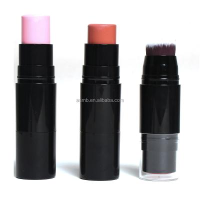 China Waterproof Pink Blush Stick With Brushes Custom Logo Wholesale High Quality Vegan Cruelty Free Blush Balm for sale