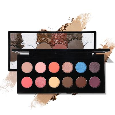 China Custom Makeup Eyeshadow Brown Color Waterproof Hot Selling Eyeshadow Palette With Private Label Cosmetics Eyeshadow Palette for sale