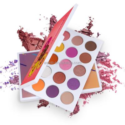 China Waterproof nude pigmented palette makeup eyeshadow paletas de maquillaje making your own eyeshadow palette for sale