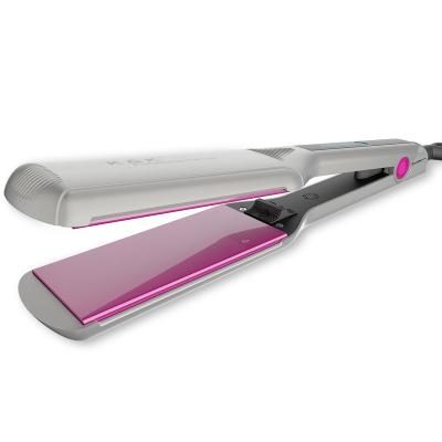 China Superwide Salon Chose Fashion Silver Hair Iron Private Label Keratin Treatment Flat Hair Straightener for sale