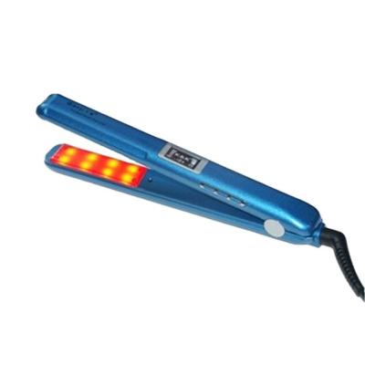 China Hotel Hair Straightener Cold Treatment Ultrasonic And Infrared Hair Steam Technology Flat Iron Hair Repair for sale