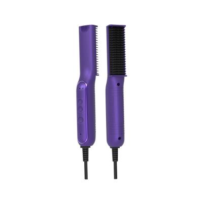 China Car Men's Beard Hair Straightener Pressing Brush Electric Hot Hair Comb for sale