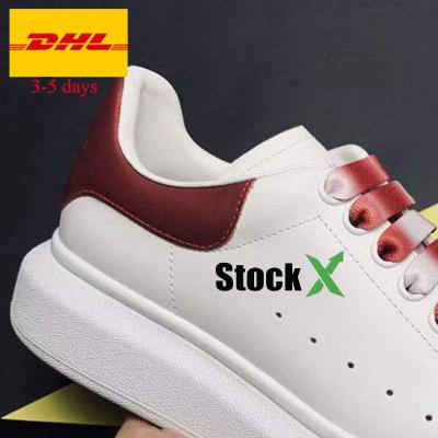 China Original Top Quality Mc Brand Queen Anti-Slip Fashion Lace Up Oversized Mens Sneaker 1:1 Allexander Leather Unisex Sneakers Fashion Shoes for sale