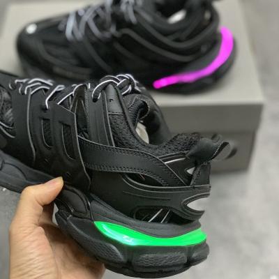 China Original OG quality track 3.0 anti-skid sneakers with led light sports shoes running shoes for men and women for sale