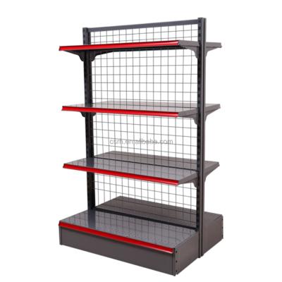 China Double Sides Double Sides Customized Double Sides Wire Mesh Back Panel Supermarket Shelf for sale