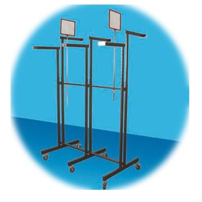 China Movable RH-GR-SP4 1200*600*1800mm Six Display Rack Garment Legs With Six Pole Metal Display Racks 1200*600*1800mm 1200*600*1800mm for sale