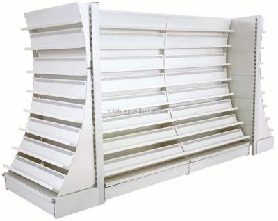 China RH-H05 Double Sides Supermarket Metal Double Sided Double Sided Book Rack for sale