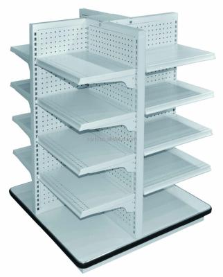 China RH-H16 Supermarket Island Gondola Double Sided Shelving Mobile Four Double Sided for sale