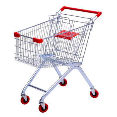 China Unveil RH-SE080 80L 795*525*950mm Factory Metal Grocery Supermarket Shopping Trolley China Directly for sale