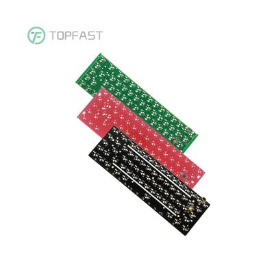 China Electronic Products Guangdong PCB Board Design Manufacturer Type-c 100% USB C 96 Keys RGB Keyboard PCB With Qmk Via for sale