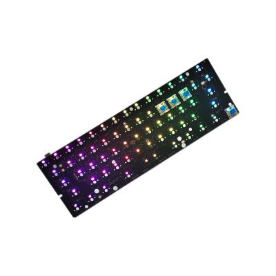 China Fr4 94V0 Products Manufacturer Electronic Hot Mechanical Design Type C RGB 60% Radio 60 Keyboard Switchable PCB With Qmk Via for sale