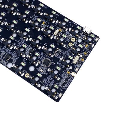 China Custom Products 94V0 64 61 Keys Electronic Hot Swap Mechanical Keyboard PCB FR4 94V0 Keyboard PCB in Shenzhen for sale