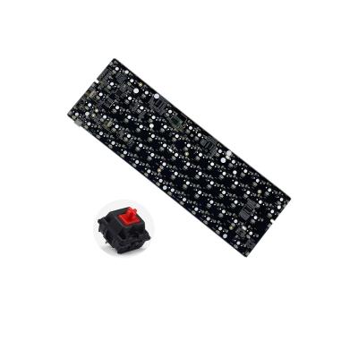 China Switchable Type C Qmk Keyboard Custom Pcba RGB Custom Hot Swap Keyboard Design Products GK64xs Normal PCB for sale