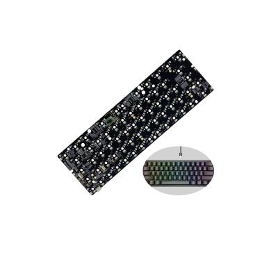 China Electronic Products One Stop Type C BT Service Fr4 60% GK61XS Dual Mode Keyboard PCB Solution RGB Hot Swap In Shenzhen for sale