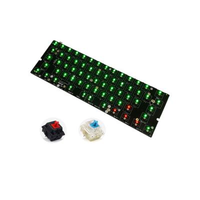 China Hot Swap Type C Electronic Products GK61xs DIY 60 Percents RGB Wireless Gaming Hot Swapable Keyboard Pcd for sale