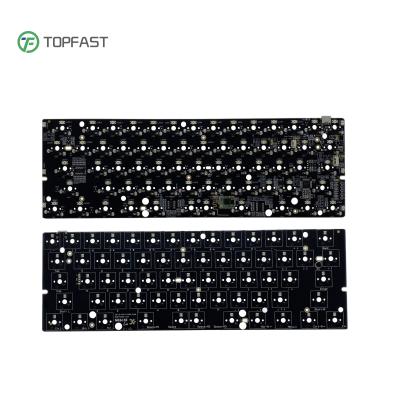 China Electronic Products GK61xs Fr4 BT Hotswap Electronic 3 Pin 5 Pin QMK Type C 60% RGB PCB Keyboard With Printed Circuit Board Pcba for sale