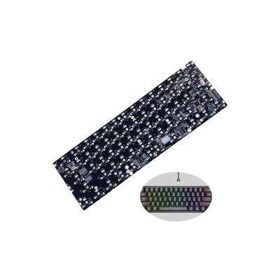 China Custom Electronic Products GK61x Hotswap Panel Circuit Type C RGB Prototype Hotswappable 60% Kit PCB Dual Mode Mechanical Keyboard in China for sale