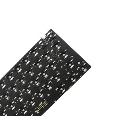 China Custom PCB Assembly Products One-Stop Electronic Panel Manufacturer Wireless Type C Hotswap RGB 65% Keyboard PCB With RTS for sale