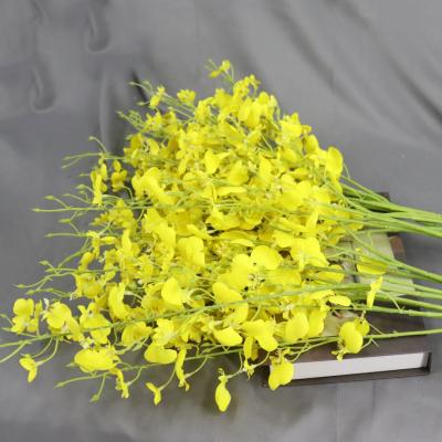 China Wholesale Beautiful Colorful Orchids Flowers Silk Fabric Artificial Flower Orchid for sale