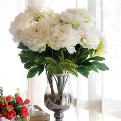 China New design artificial flower silk peony beautiful colorful peony popular products for home decoration for sale