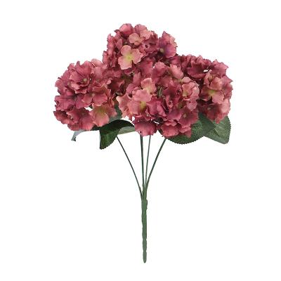 China Wholesale price real touch natural touch silk hydrangea artificial decoration for sale for sale