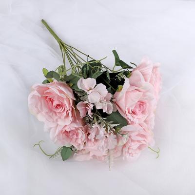 China Modern Customized Modern Colors Simulation Silk Rose Flowers For Home Party Reception for sale