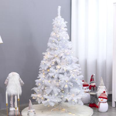 China Hand Made White LED Christmas Tree White Flocked PE+PVC Christmas Tree Snow Mixed Effect For Home Decoration / Christmas Gift for sale