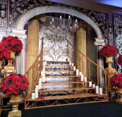 China New European Wedding Iron Props Iron Stairs Stage Layout Background Decoration Wedding Photography for sale